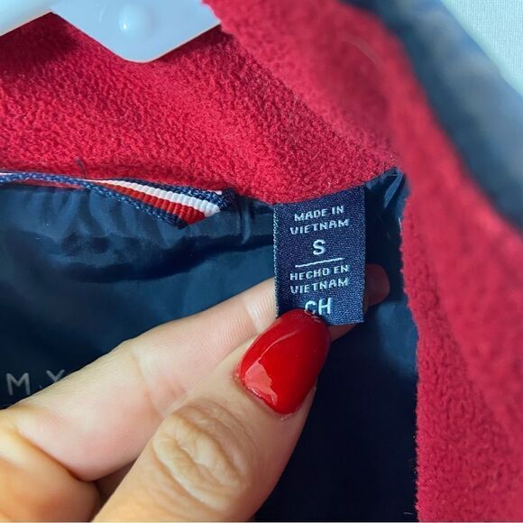 Tommy Hilfiger Ladies All Weather 3 in 1 Jacket Navy and Red Size Small - Picture 8 of 13